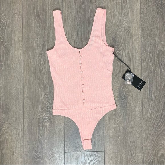 Revolve Privacy Please Gyle Bodysuit Pale Pink Size Small - Picture 2 of 13